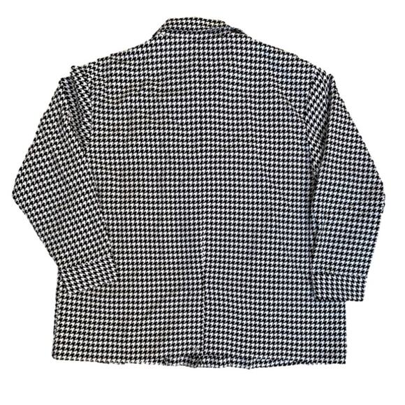 BCBGeneration Long Sleeve Button Up Top Shacket Houndstooth Sz M Office Casual - Picture 7 of 16